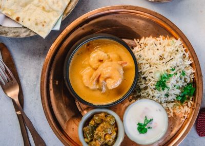 Prawn Malay Curry and rice
